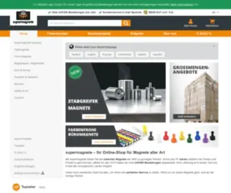 Supermagnete.ch(Starke Magnete online kaufen) Screenshot