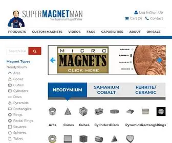 Supermagnetman.com(Neodymium Magnets) Screenshot