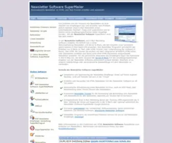 Supermailer.de(Newsletter Software SuperMailer) Screenshot