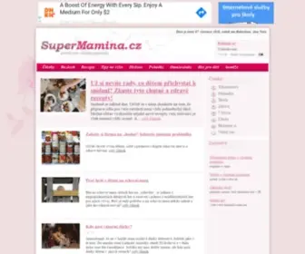 Supermamina.cz(Komplexní portál pro všechny maminky) Screenshot