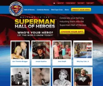 Supermanhallofheroes.com(Superman Hall of Heroes) Screenshot