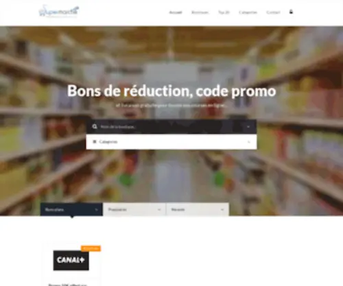 Supermarche.com(Bons) Screenshot