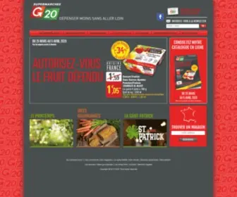 Supermarchesg20.com(Supermarchés G20) Screenshot