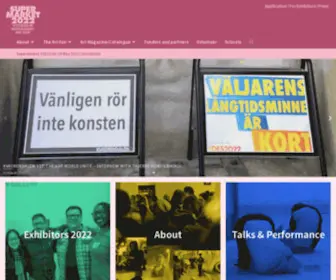 Supermarketartfair.com(KulturhusetFebruary 2013) Screenshot