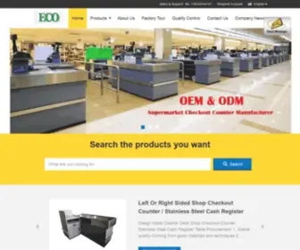 Supermarketcheckoutcounters.com(Quality Supermarket Checkout Counter & Conveyor Belt Checkout Counter factory from China) Screenshot