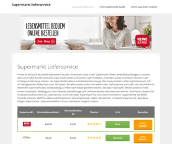 Supermarktlieferservices.de(Supermarkt lieferservice) Screenshot