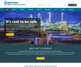 Supermec.com(Explosion Proof Electrical Equipment) Screenshot