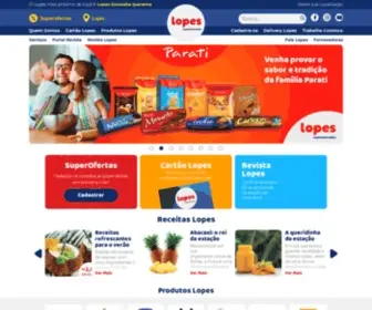 Supermercadolopes.com.br(Lopes Supermercados) Screenshot