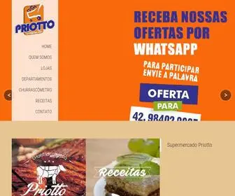 Supermercadopriotto.com.br(Supermercados Priotto) Screenshot