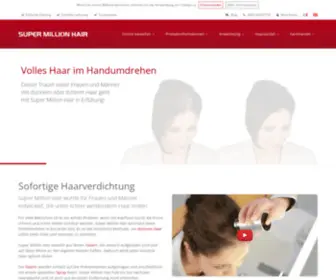 Supermillionhair.de(Haarpuder für sofortige Haarverdichtung) Screenshot