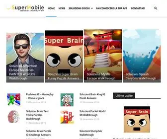 Supermobile.it(Soluzioni per giochi e recensioni app mobile) Screenshot