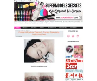 Supermodels-Secrets.com(Supermodels Secrets Beauty Blog) Screenshot