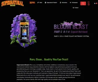 Supernaturalbrand.com(Turbo Grow Kits) Screenshot