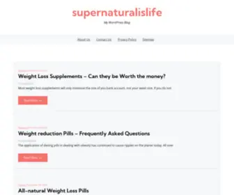 Supernaturalislife.com(Contact Support) Screenshot