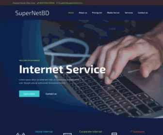 Supernetbd.com(Internet service Provider) Screenshot