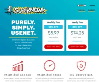 Supernews.com(Usenet Newsgroups Server) Screenshot