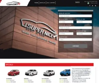 Supernicerentacar.com(Rent a Car Miami) Screenshot