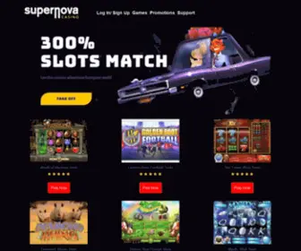 Supernovaonlinecasino.com Screenshot