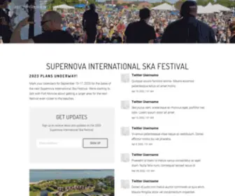 Supernovaska.com(2023 Supernova international Ska Festival) Screenshot