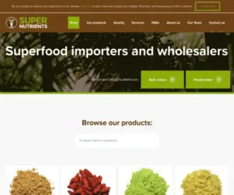Supernutrients.co.uk(Superfood Wholesale and Bulk Suppliers UK) Screenshot