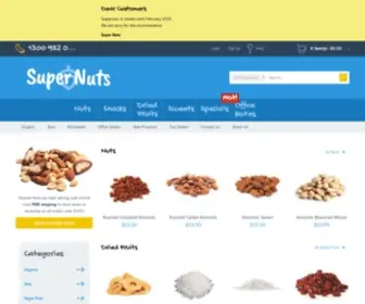 Supernuts.com.au(Supernuts) Screenshot