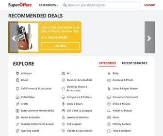 Superoffers.com(Search thousands of stores in one place) Screenshot