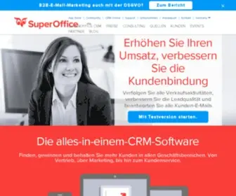 Superoffice.de(CRM-Software für Vertrieb, Marketing und Service) Screenshot