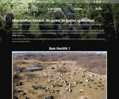 Superpaintball.dk(Paintball hos Adventurepark i Hillerød) Screenshot