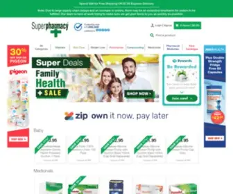 Superpharmacy.com.au(Discount Chemist) Screenshot