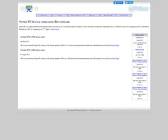 Superpi.net(Single-threaded Computer Benchmark) Screenshot