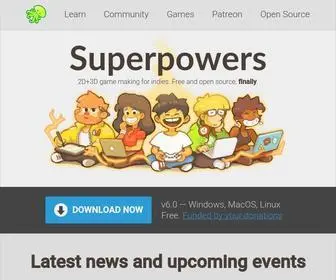 Superpowers-HTML5.com(Free 2d 3d game maker) Screenshot