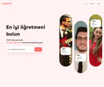 Superprof.com.tr(Superprof Türkiye Özel Ders) Screenshot