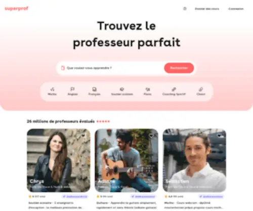 Superprof.fr(Cours particuliers) Screenshot