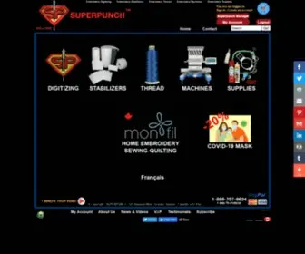 Superpunch.com(Embroidery) Screenshot