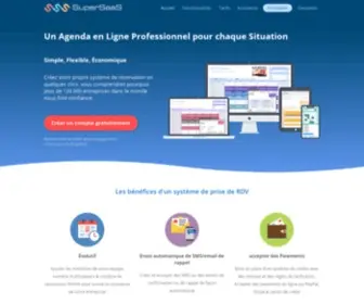Supersaas.fr(Logiciel agenda en ligne pour la prise de RDV par internet) Screenshot