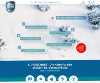 Superschnee.com(Allgäu Tirol Kleinwalsertal) Screenshot