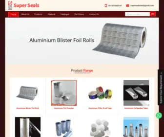 Supersealsindia.co.in(Aluminium Foil Manufacturers Maharashtra) Screenshot