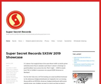 Supersecretrecords.com(Austin-based record label) Screenshot