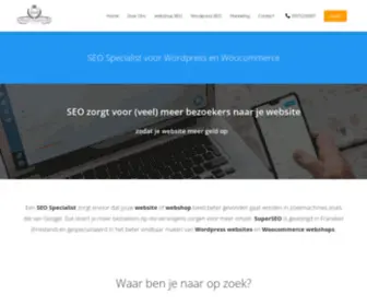 Superseo.nl(Hoger in Google met seo teksten van SuperSEO Friesland) Screenshot