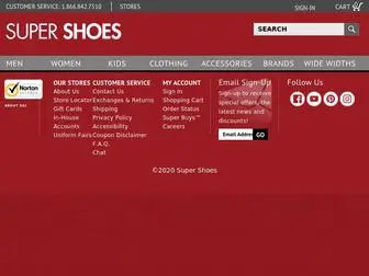 Supershoes.com(Super Shoes Website) Screenshot