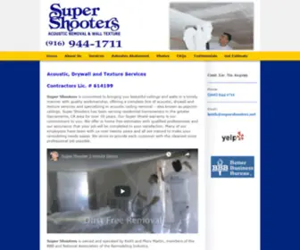 Supershooters.net(Sacramento Acoustic Ceiling Removal Home) Screenshot