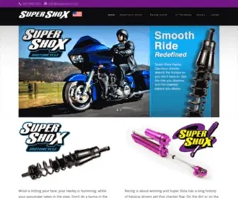 Supershox.com(Super Shox High Performance Motorcycle and Racing Shocks) Screenshot