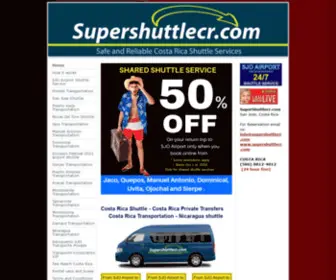 Supershuttlecr.com(Costa Rica transportation) Screenshot