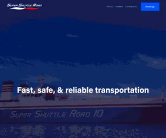 Supershuttleroro.com(Super Shuttle Roro) Screenshot