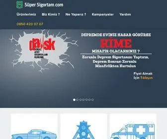 Supersigortam.com(Süper Sigortam) Screenshot