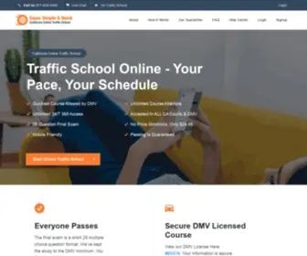 Supersimpleandquick.com(California Online Traffic School) Screenshot