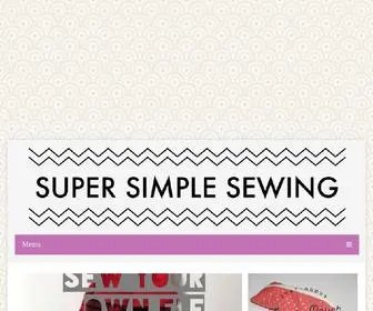 Supersimplesewing.com(Super Simple Sewing) Screenshot