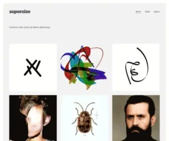 Supersize.co.il(Creative code works by Matty Mariansky) Screenshot