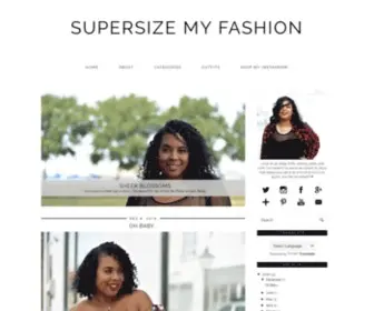 Supersizemyfashion.com(Supersize my Fashion) Screenshot