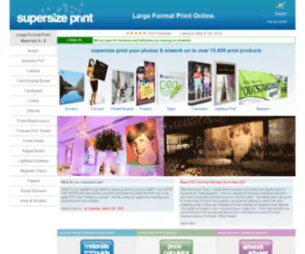 Supersizeprint.co.uk(Supersize Print large poster printing digital foam card pvc board printed vinyl banners signs) Screenshot